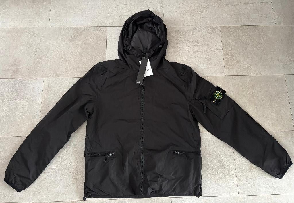 Stone Island windbreaker jas Zwart, Zwart, Nieuw, Overige maten, Ophalen of Verzenden