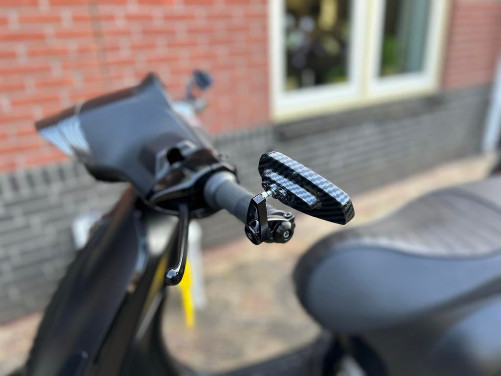 Vespa Sprint / Primavera bar end spiegels Carbon, Ophalen of Verzenden, Nieuw, Overige typen, Vespa