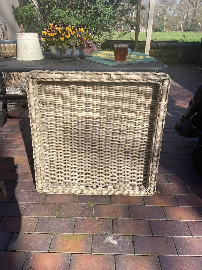 Dienblad rotan 72x72 cm, Ophalen, Zo goed als nieuw