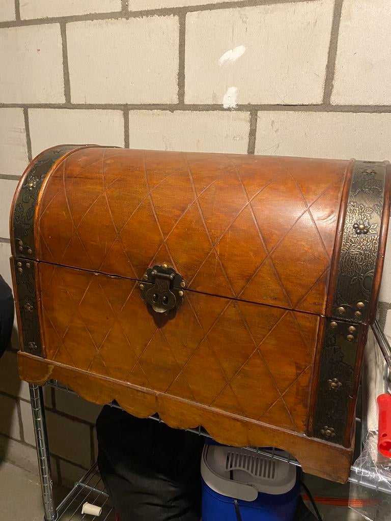 Houten kist, Ophalen, 50 tot 100 cm, 50 tot 75 cm, Zo goed als nieuw