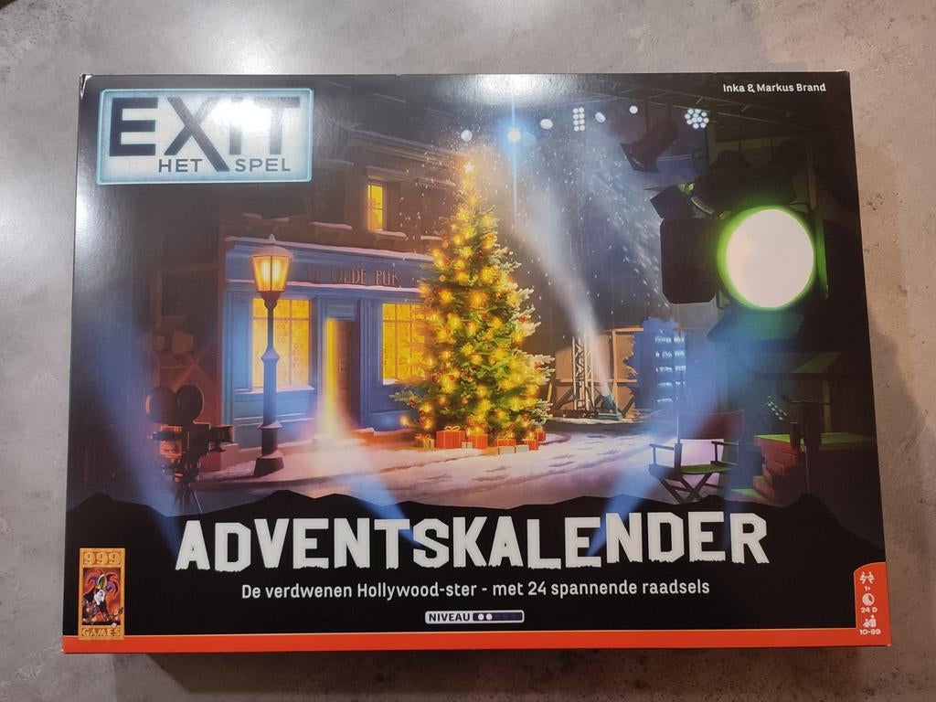 Exit Adventskalender: De Verdwenen Hollywood Ster, Hobby en Vrije tijd, Ophalen of Verzenden, Zo goed als nieuw