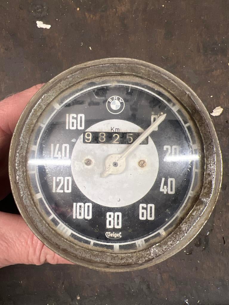 BMW Oldtimer snelheidsmeter Veigel - Gebruikt, Motoren, Ophalen of Verzenden, Gebruikt