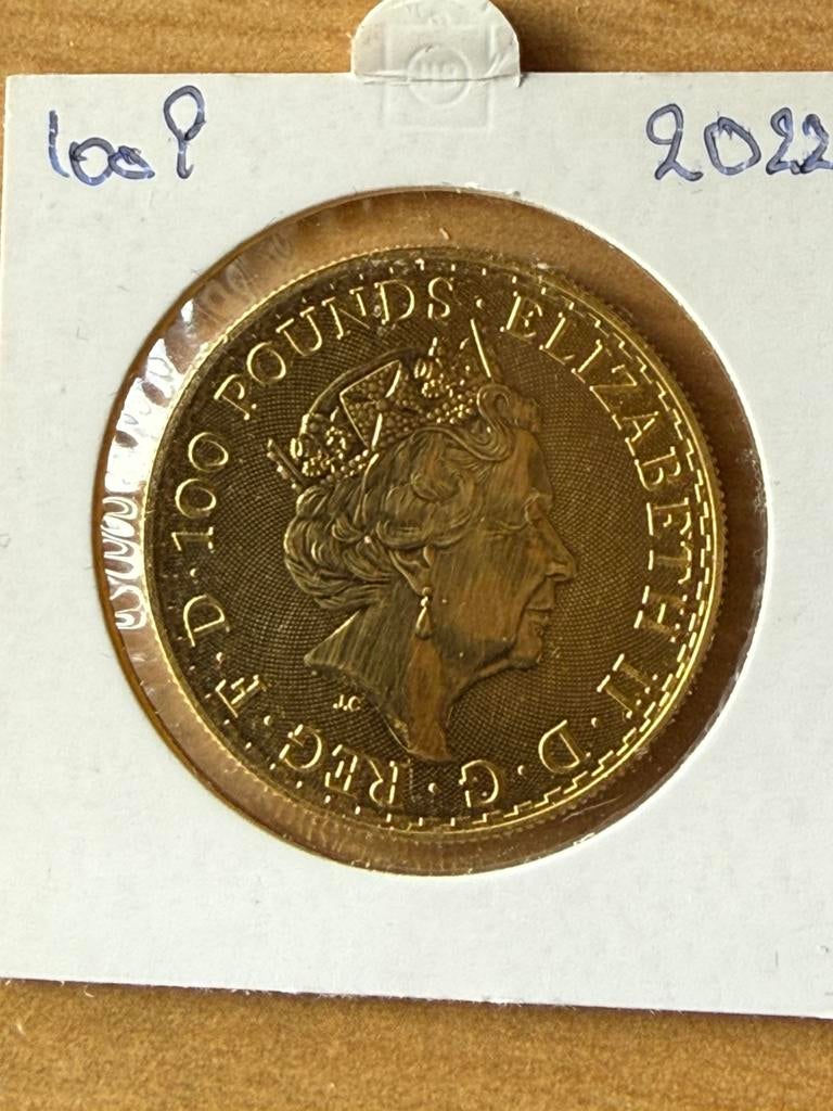 100 Pound 2022, Ophalen of Verzenden, Goud