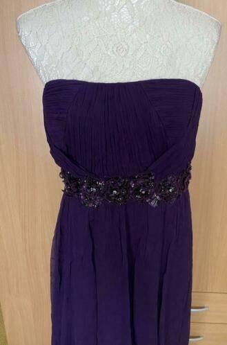 Monsoon lange jurk van zijde maat 46 [v], Kleding | Dames, Galajurk, Paars, Maat 46/48 (XL) of groter, Ophalen of Verzenden