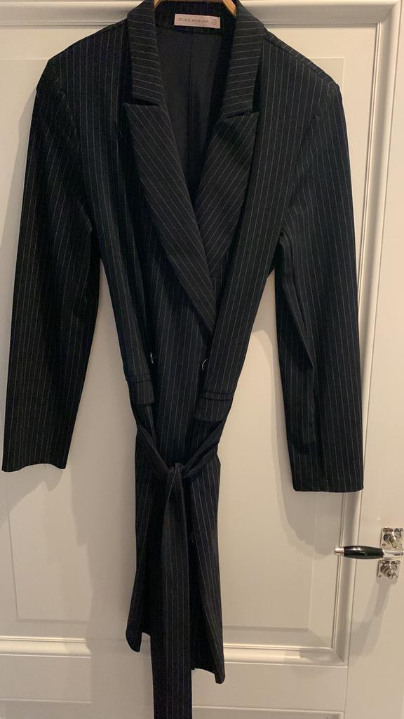Studio anneloes pinstripe dress, Kleding | Dames, Studio Anneloes, Zwart, Maat 42/44 (L), Ophalen of Verzenden