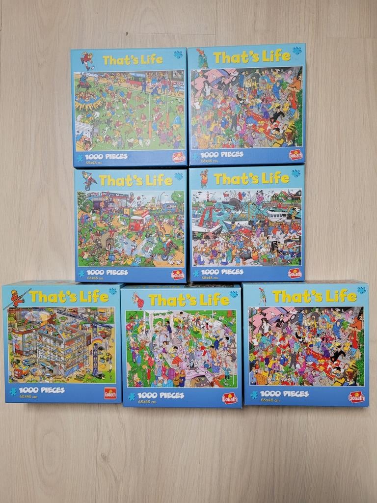 Puzzels that's life. 1000 stukjes, Ophalen, 500 t/m 1500 stukjes, Zo goed als nieuw