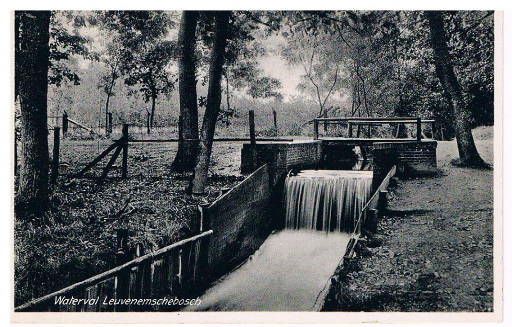 Leuvenum, Ermelo. Waterval Leuvenumschebosch, Ophalen of Verzenden, 1920 tot 1940, Gelopen, Gelderland