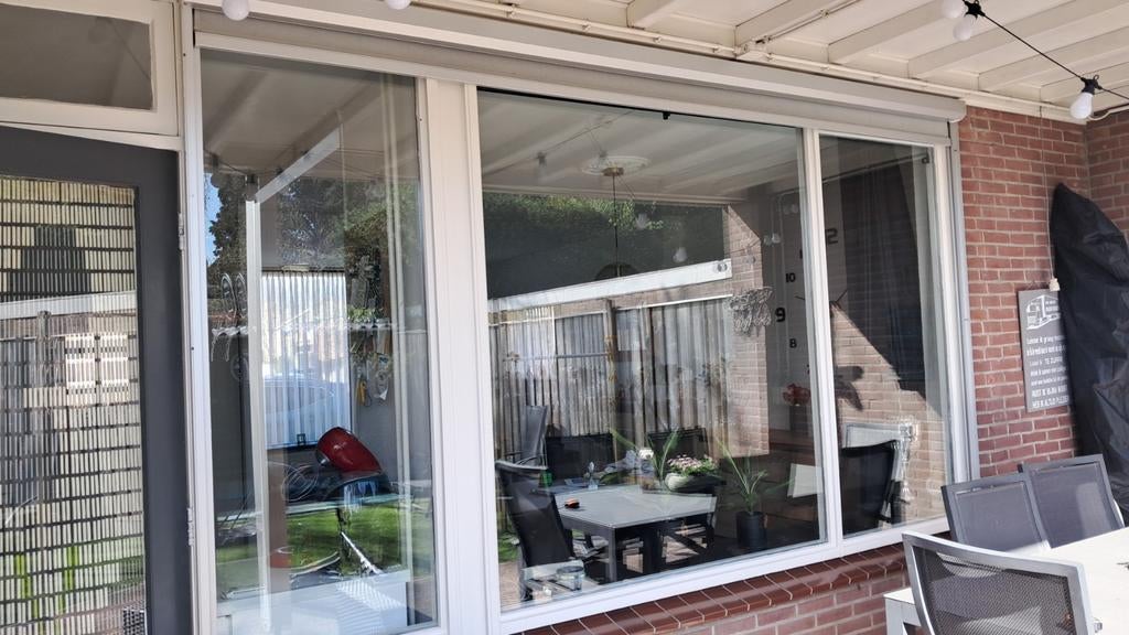 screen voor buiten, Tuin en Terras, Zonneschermen, Ophalen, Gebruikt, 150 tot 300 cm, 250 cm tot 450 cm