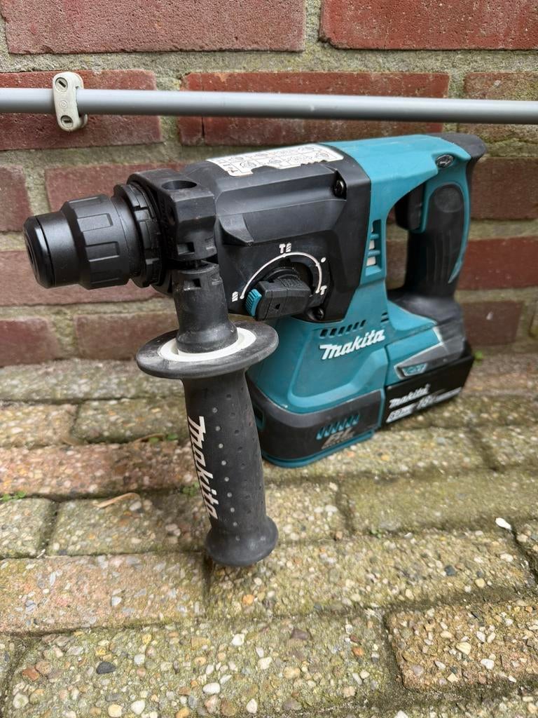 Makita DHR 242 klopboormachine 18 volt, Ophalen of Verzenden, Gebruikt, Boormachine