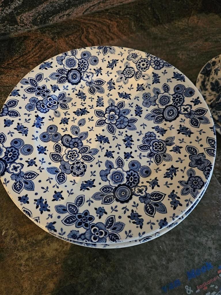 Set van 11 Societe Ceramique Beatrix ontbijtborden, Ophalen of Verzenden