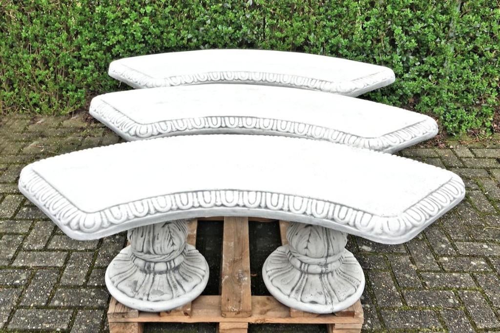 Tuinbank tuinbanken van beton half rond en recht model, Tuin en Terras, Tuinbanken, Ophalen, Nieuw, Overige materialen