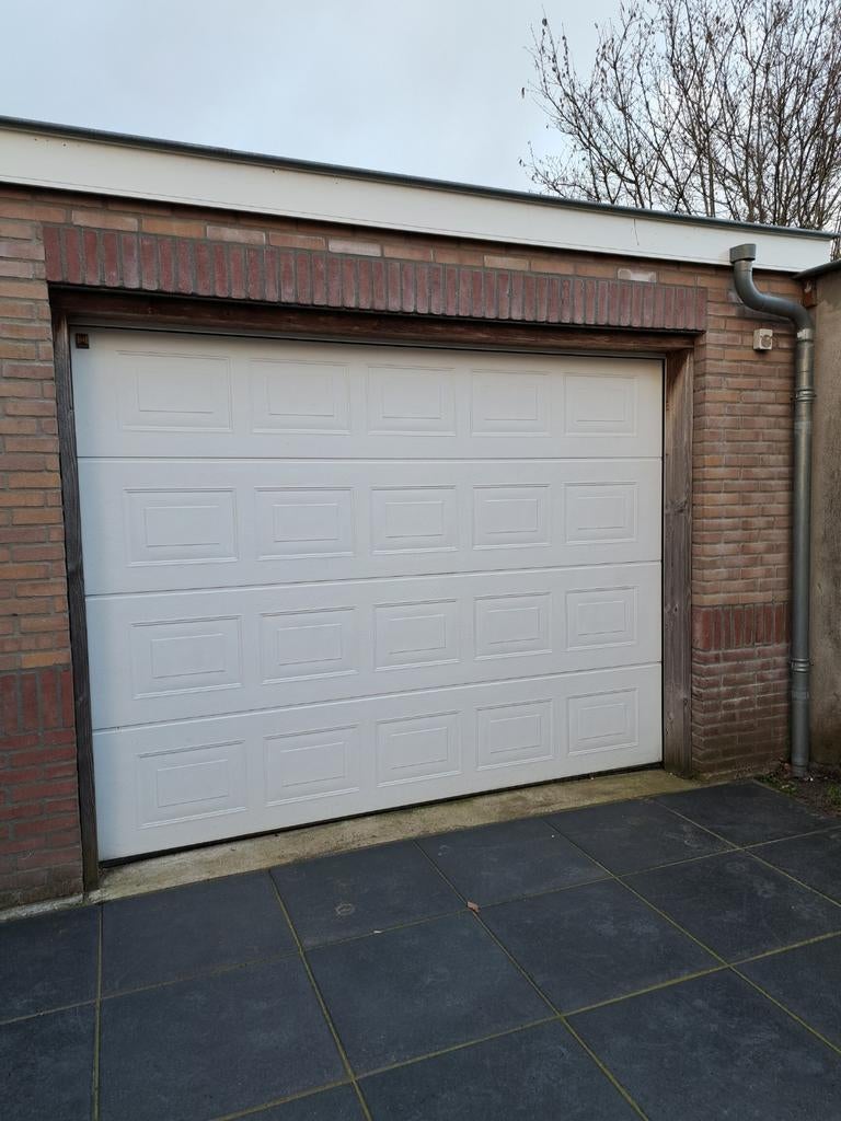 Hörmann ProMatic elektrische garagedeur wit - compleet, Doe-het-zelf en Verbouw, Ophalen, Kunststof, Gebruikt, Garagedeur