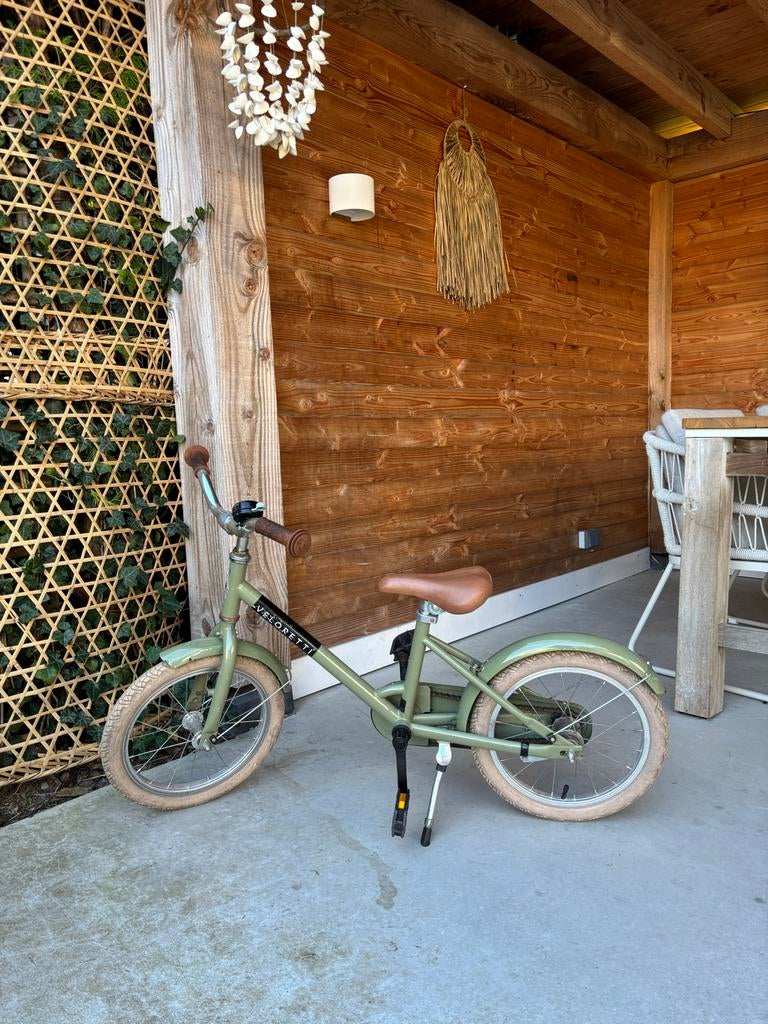 Veloretti kinderfiets groen 16 inch, Ophalen, Gebruikt, 16 tot 20 inch