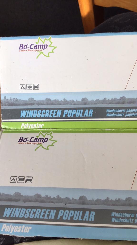 Windscherm BoCamp - 3 vaks, Ophalen of Verzenden, Zo goed als nieuw