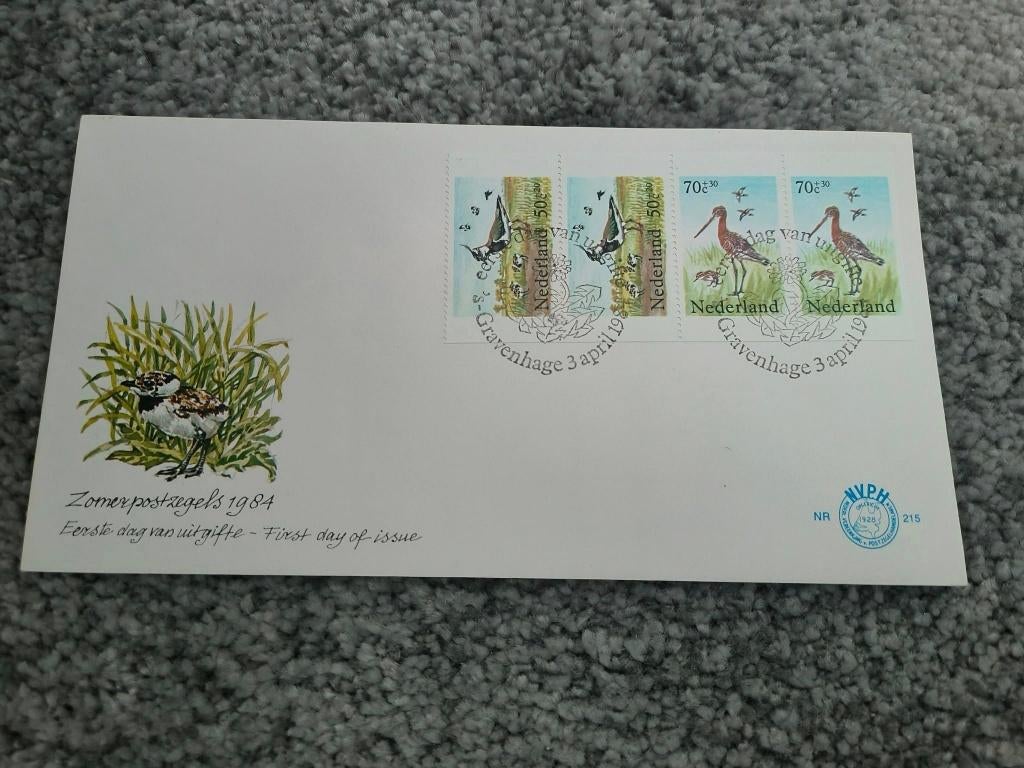 Fdc Zomerzegels 1984, Postzegels en Munten, Ophalen of Verzenden, Onbeschreven, Nederland