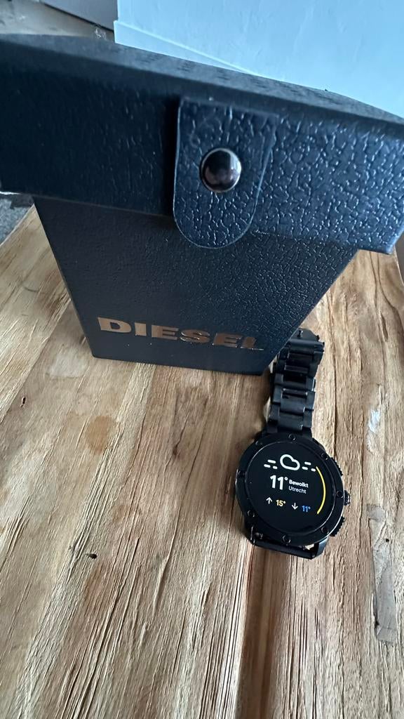 Diesel On Full Guard 2.5 Smartwatch Zwart, Hartslag, Zwart, Ophalen of Verzenden, Zo goed als nieuw