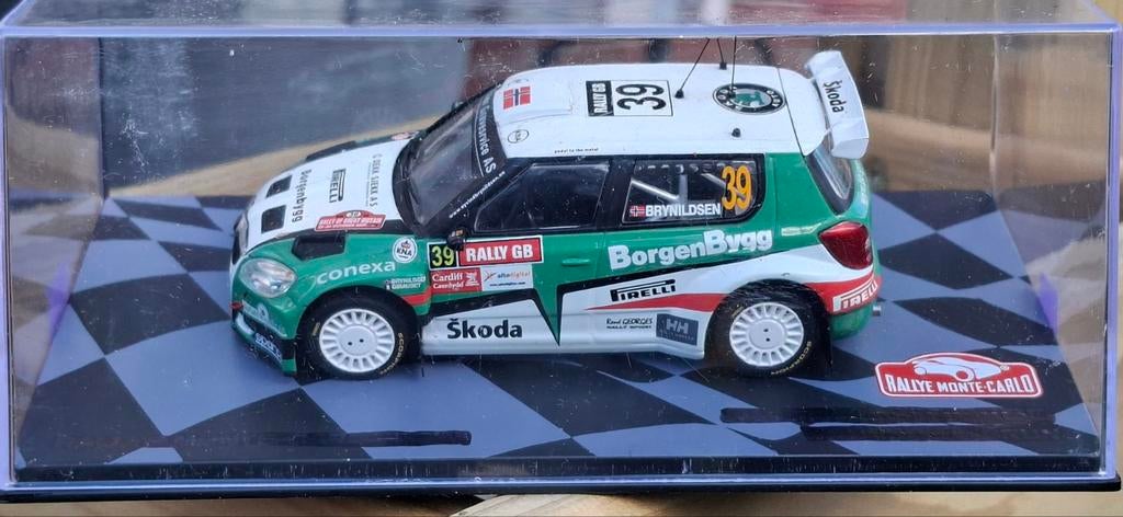 Skoda Fabia WRC Rally modelauto, Ophalen of Verzenden, Auto, Overige merken