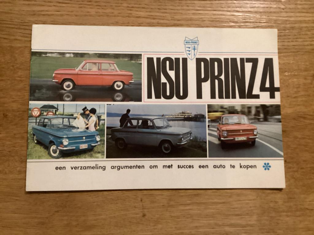 NSU Prinz 4 brochure, Ophalen of Verzenden, Gelezen, Overige merken