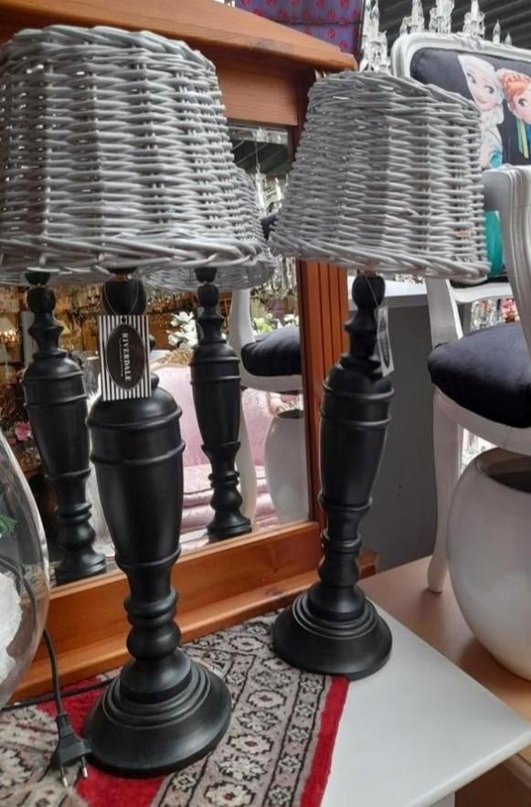 Set 2 mooie lampen  voeten riverdale, Ophalen of Verzenden, Zo goed als nieuw, Minder dan 50 cm