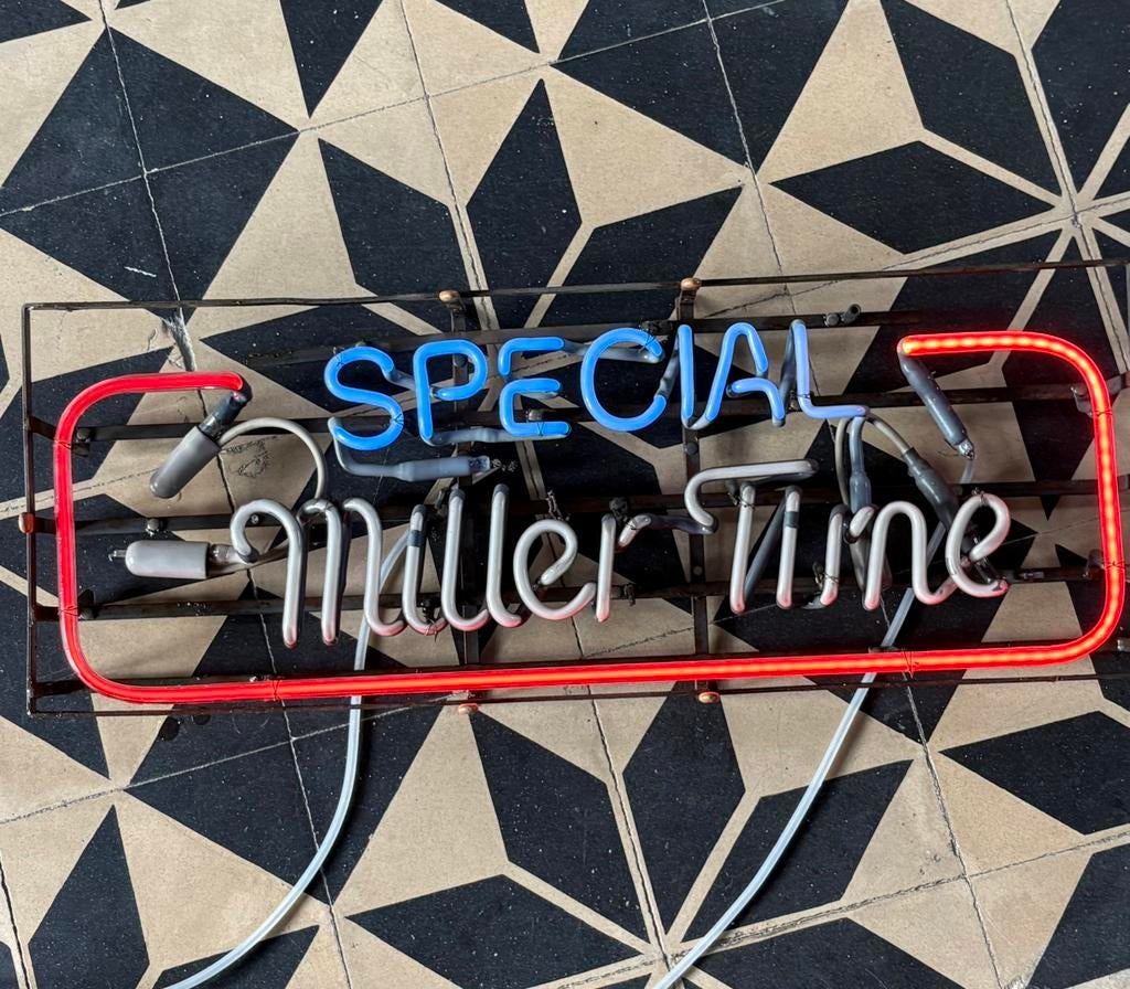 Neon, reclame, lichtreclame, Verzamelen, Ophalen, Lichtbak of (neon) lamp