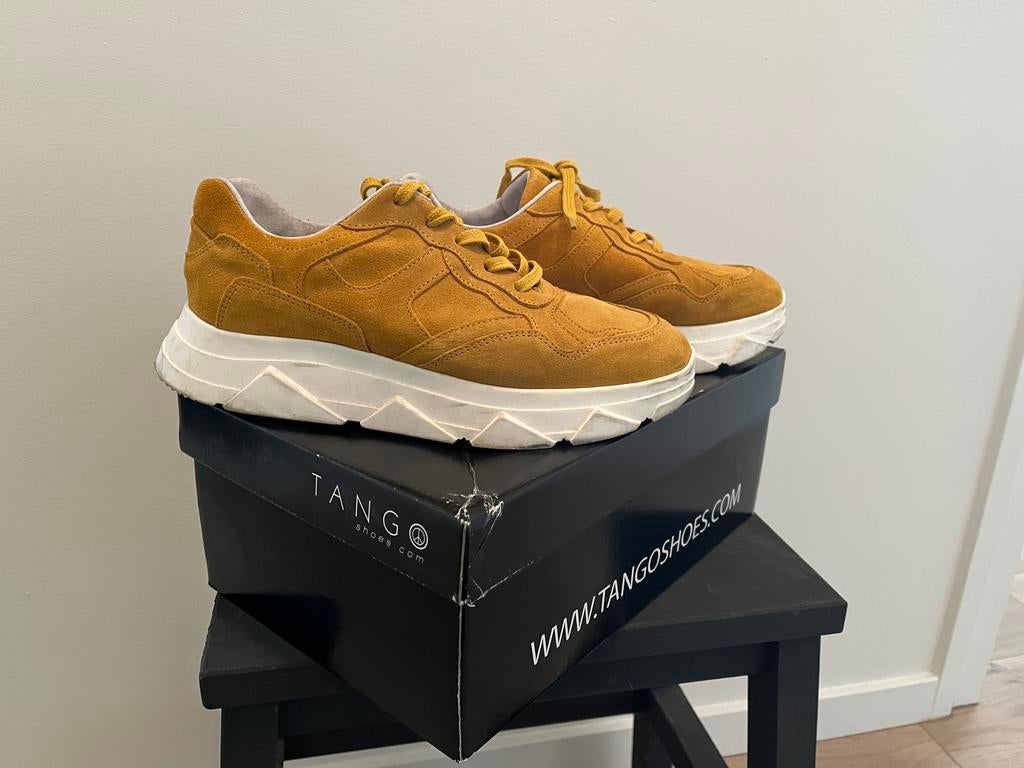 Tango, dames sneakers maat 40, Kleding | Dames, Ophalen of Verzenden, Zo goed als nieuw, Geel, Sneakers of Gympen
