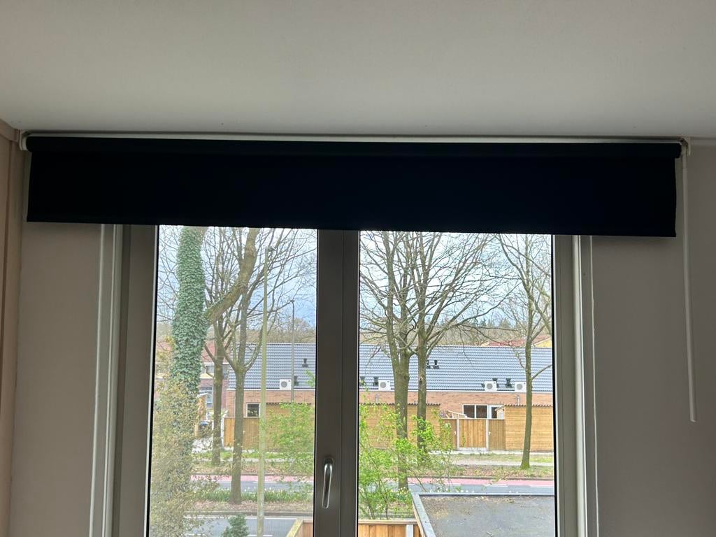 Gordijn slaapkamer, Ophalen, 200 cm of meer, Zwart, 150 tot 200 cm