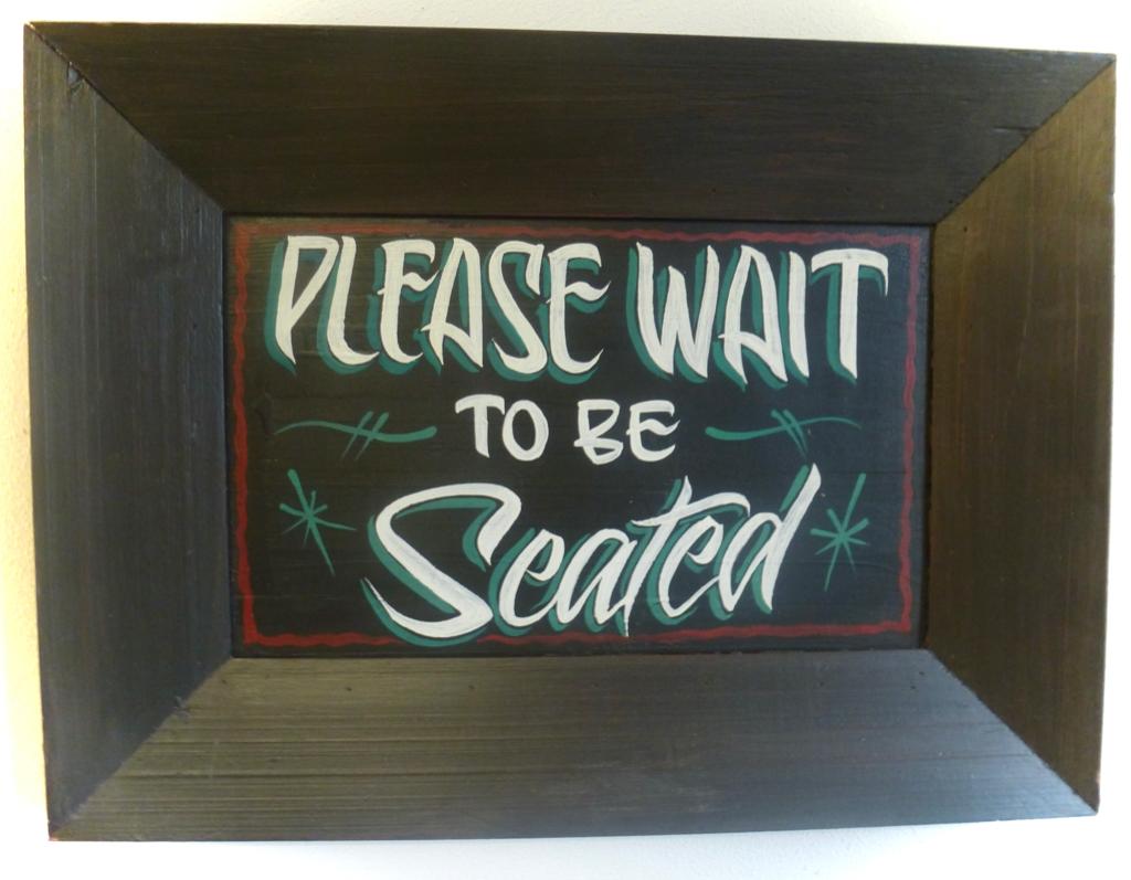 Handgeschilderd tekstbord / schilderij / Please / Horeca, Huis en Inrichting, Woonaccessoires | Tekstborden en Spreuken, Nieuw