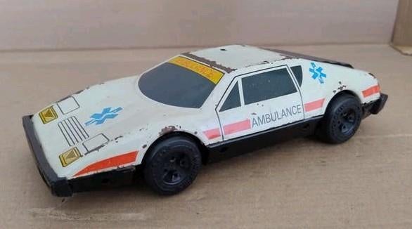 Joustra blikken speelgoed auto Ferrari 512BB eind jaren '70, Ophalen of Verzenden