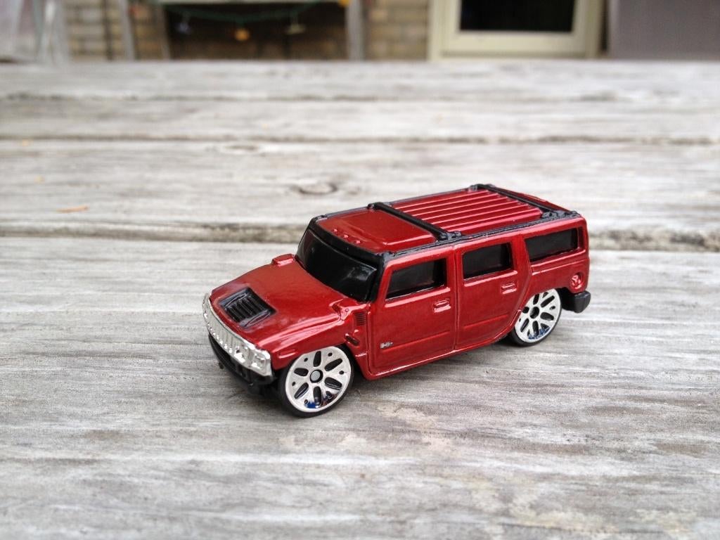 Maisto Hummer rood, Ophalen of Verzenden, Zo goed als nieuw, Auto