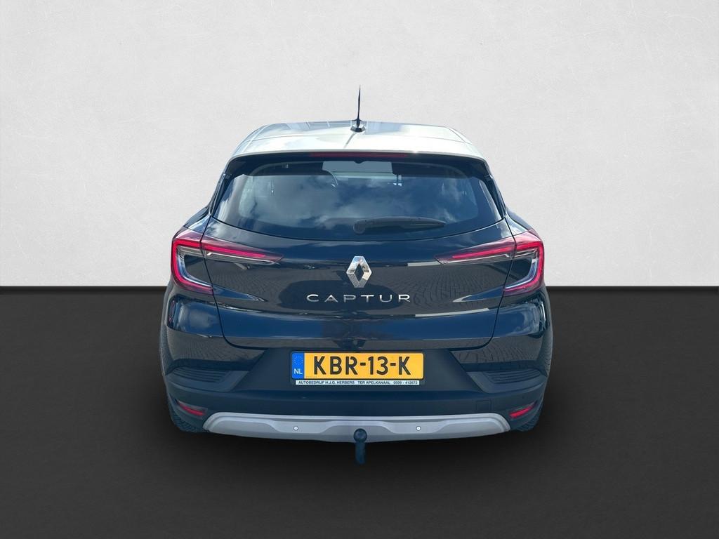 Renault Captur 1.3 mild hybrid 140 EDC techno CRUISE / TREKH, Gebruikt, Zwart, 4 cilinders, Leder en Stof