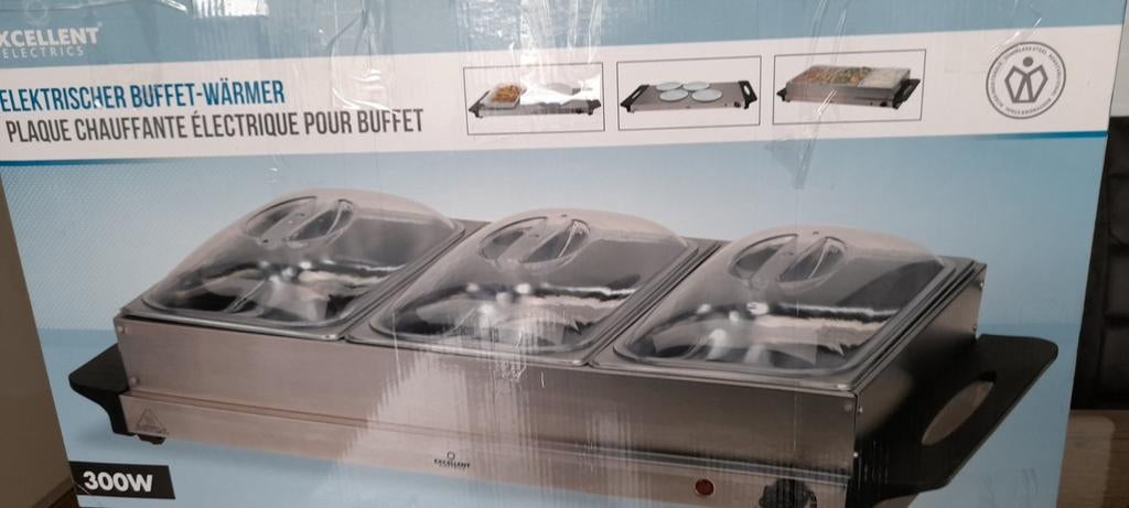 Elektrische Buffetwarmer 3 x 2,5 L, Huis en Inrichting, Ophalen of Verzenden, Nieuw