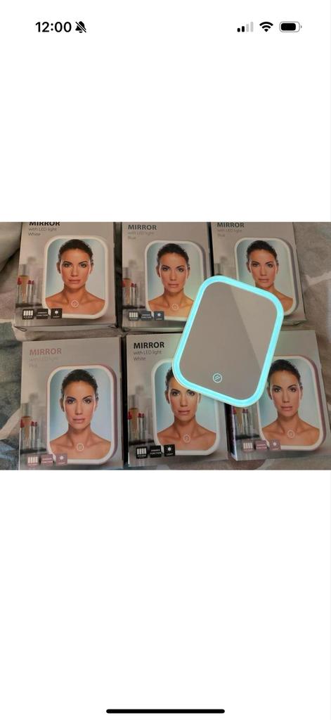 LED Make-up Spiegel 6x leuk voor kinderfeest, Minder dan 50 cm, Nieuw, Ophalen of Verzenden, Minder dan 100 cm