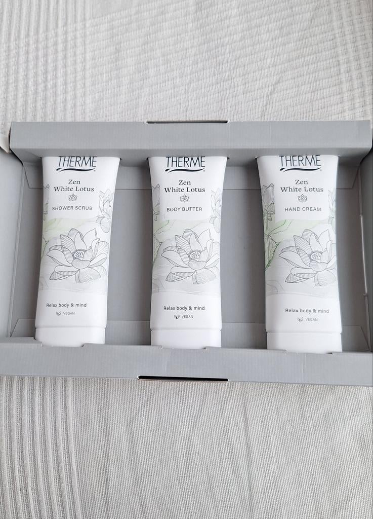 NIEUW! Therme Zen White Lotus geschenkset, Ophalen of Verzenden, Nieuw, Bad & Douche