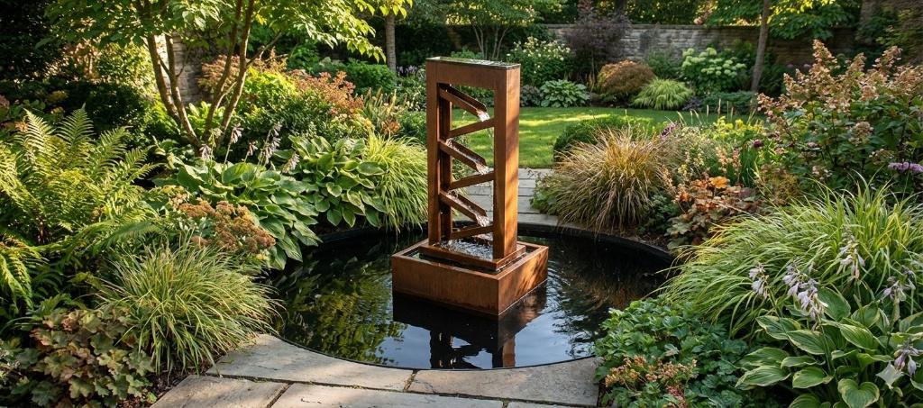 OLAFSSEN Cortenstaal Waterval water ornament, Ophalen of Verzenden, Nieuw, Overige materialen, Waterval