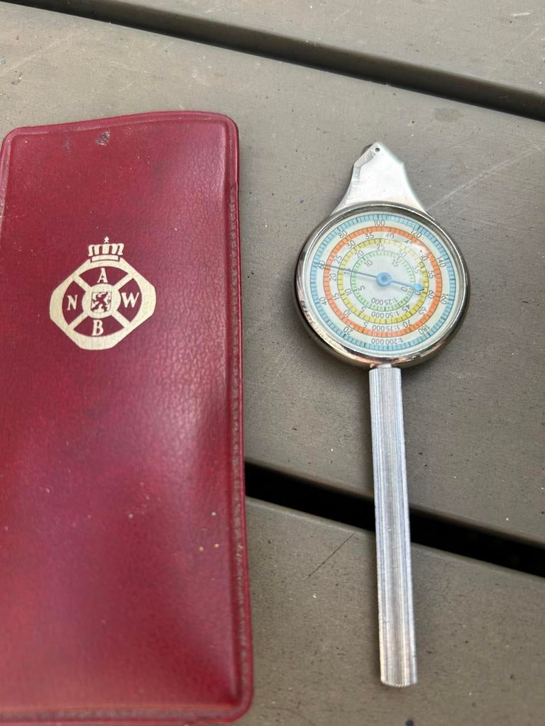 vintage ANWB curvimeter (ook wel kaartmeter genoemd, Antiek en Kunst, Antiek | Gereedschap en Instrumenten, Ophalen