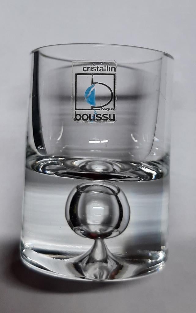 BOUSSU cristallin vintage/design glazen, Antiek en Kunst, Antiek | Glas en Kristal, Ophalen of Verzenden