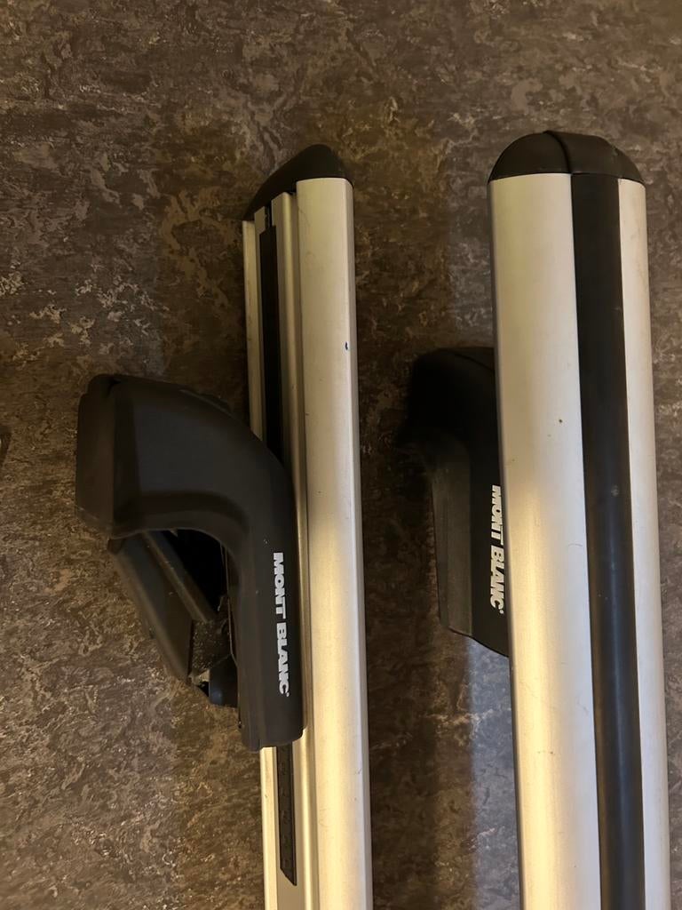 Mont Blanc dakdragers voor open dakrails, Ophalen, Zo goed als nieuw