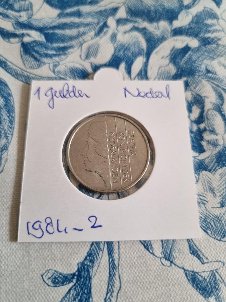 Nederland: een zeer mooie nikkelen 1 gulden munt uit 1984-2., Postzegels en Munten, Munten | Nederland, Ophalen of Verzenden, Koningin Beatrix