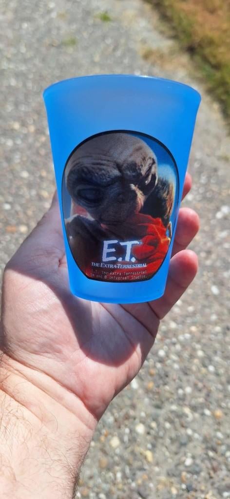E.T. verzamel set, complete set drinkbekers in 4 Kleuren., Gebruiksvoorwerp, ., Nieuw, Ophalen of Verzenden