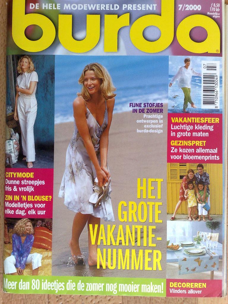 Burda juli , nr. 7 / 2000, Verzenden, Zo goed als nieuw, Vrouw, Burda