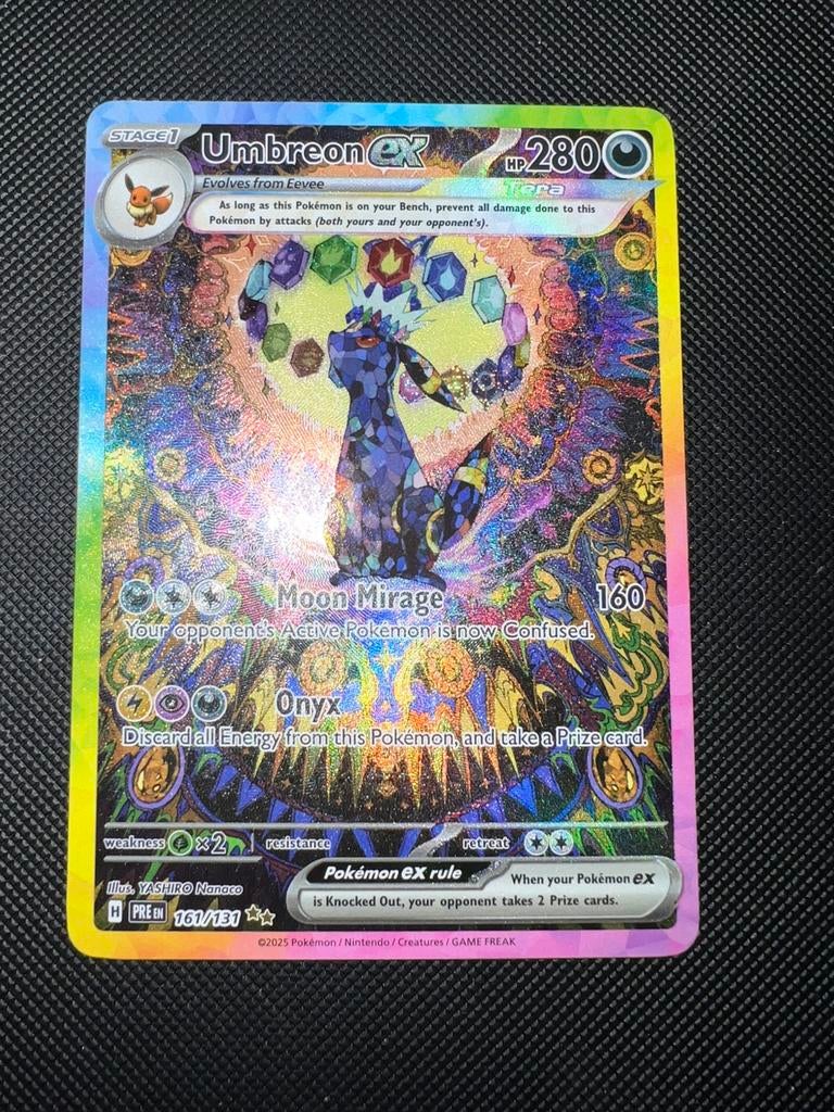 Umbreon ex 161/131 NM (2 exemplaren), Ophalen of Verzenden, Zo goed als nieuw
