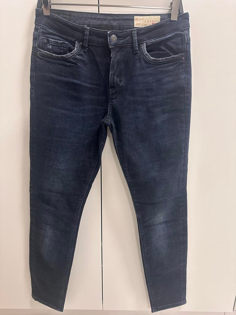 Esprit donkerblauwe skinny jeans W29/30, Ophalen of Verzenden, Zo goed als nieuw, Blauw, W28 - W29 (confectie 36)