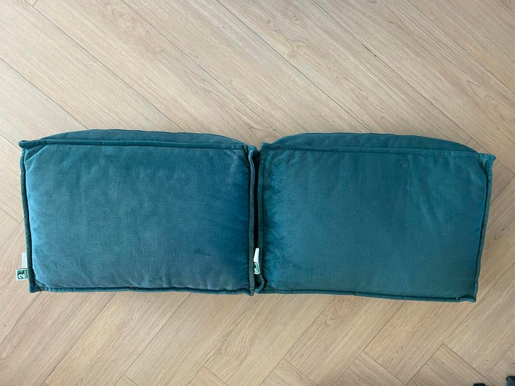 Velvet palletkussens, Ophalen, Zo goed als nieuw, Zwart