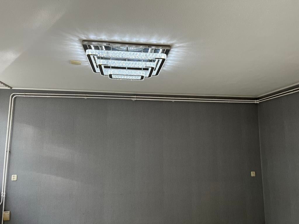 Moderne LED Plafondlampen Set met Afstandsbediening, Huis en Inrichting, Lampen | Plafondlampen, Zo goed als nieuw, Metaal, Ophalen