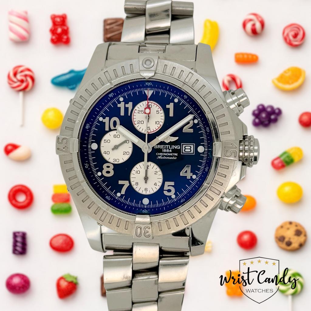 Breitling Super Avenger II • 2017 • recente service • top, Sieraden, Tassen en Uiterlijk, Horloges | Heren, Info@wristcandy.nl