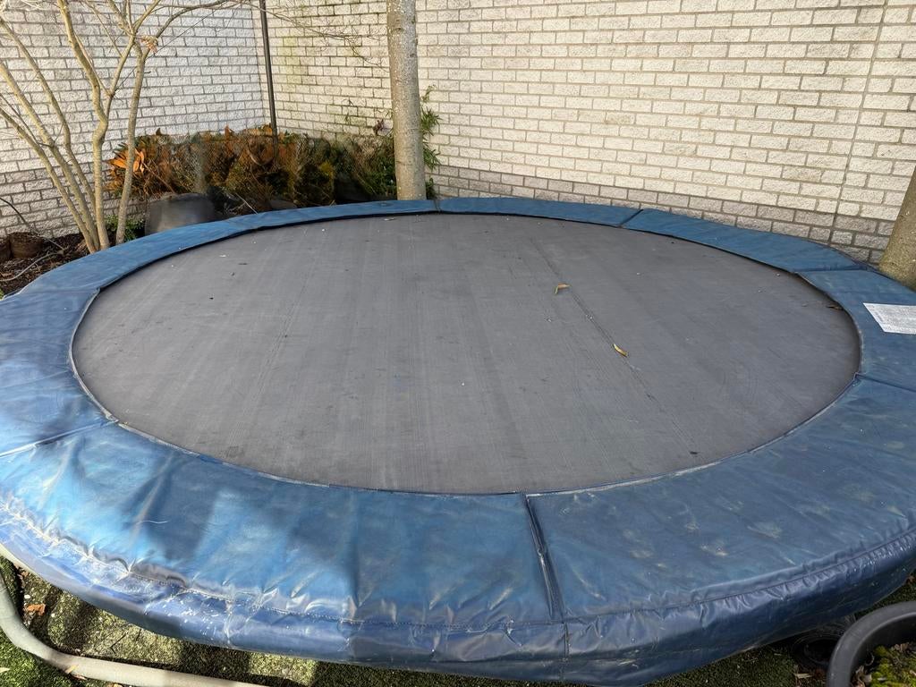 Grote trampoline 370 cm - Gebruikt met beschadigingen, Kinderen en Baby's, Speelgoed | Buiten | Trampolines, Ophalen of Verzenden