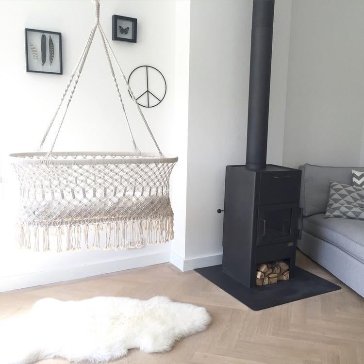 Rock That Label Hangwieg met matras en opbergzak, Kinderen en Baby's, Babywiegjes en Ledikanten, Ophalen of Verzenden, Gebruikt
