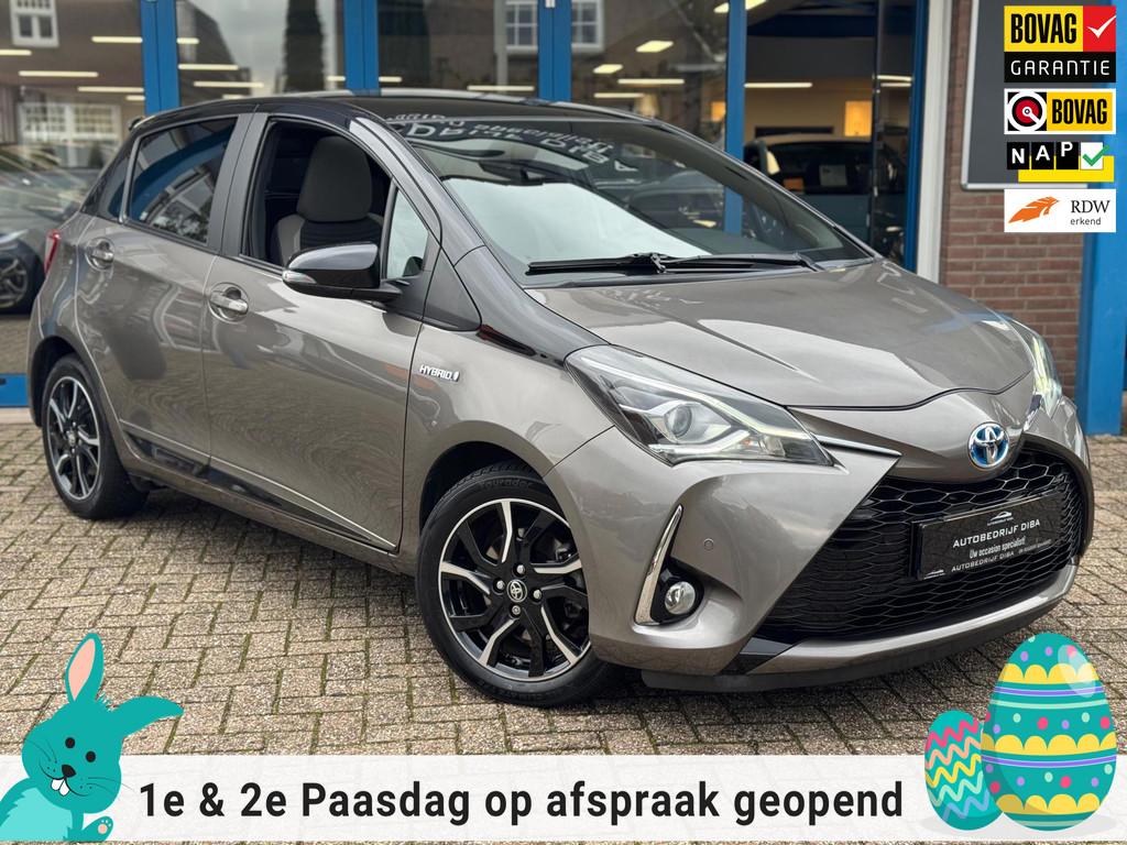 Toyota Yaris 1.5 Hybrid Bi-Tone Plus 2018 AUT NAVI CLIMA NAP, Gebruikt, 4 cilinders, 49 €/maand, Origineel Nederlands