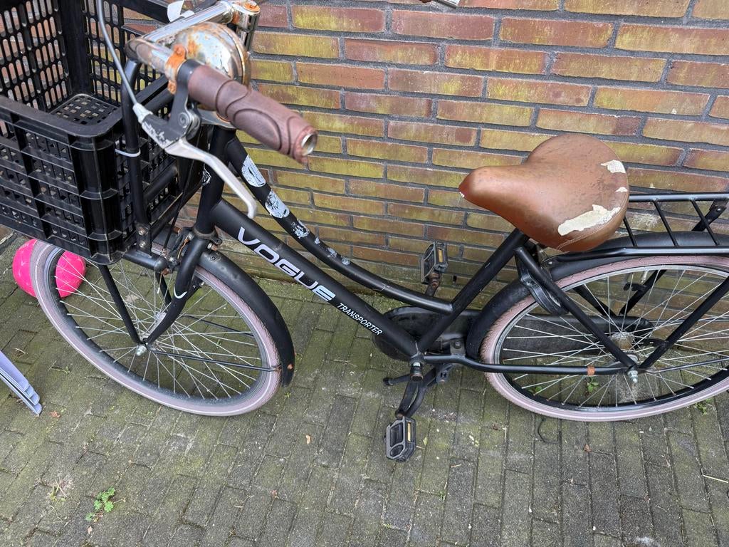 Vogue Transporter meisjesfiets 26 inch, Fietsen en Brommers, Fietsen | Meisjes, Ophalen, Gebruikt, 24 inch, Handrem