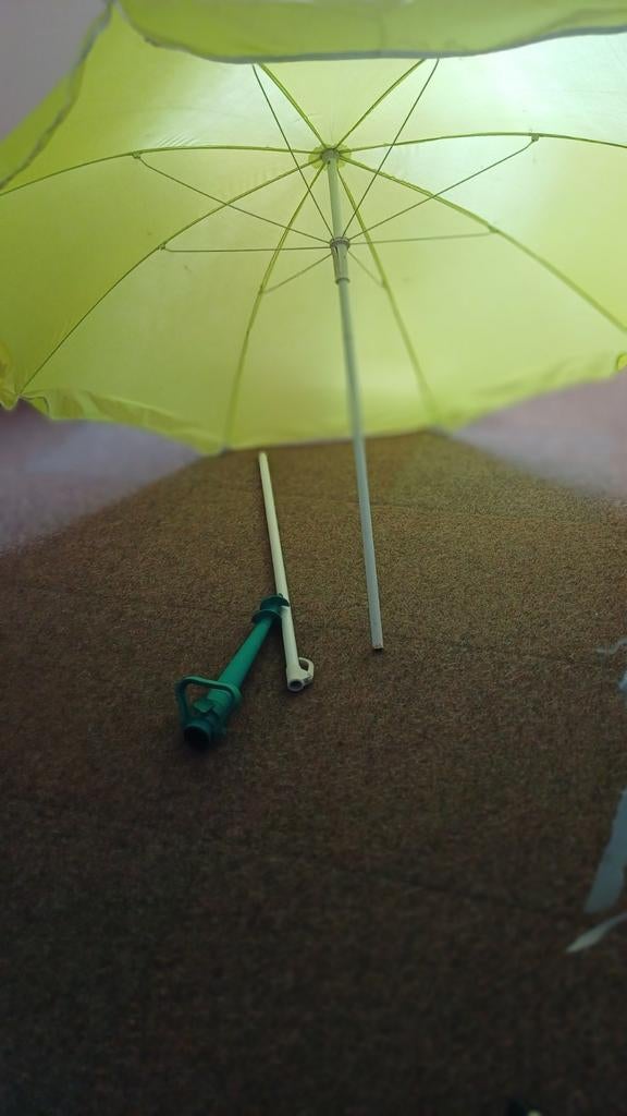 Zonneparasol, Ophalen